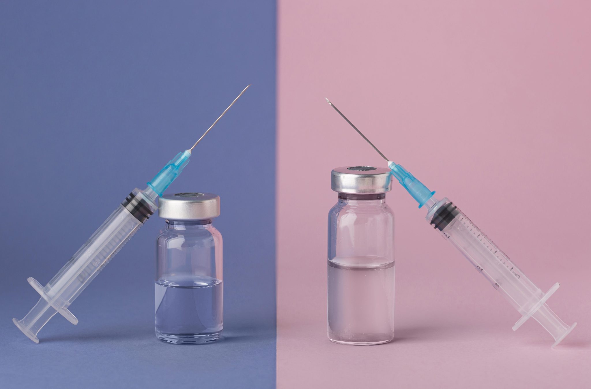 pink vs blue vial