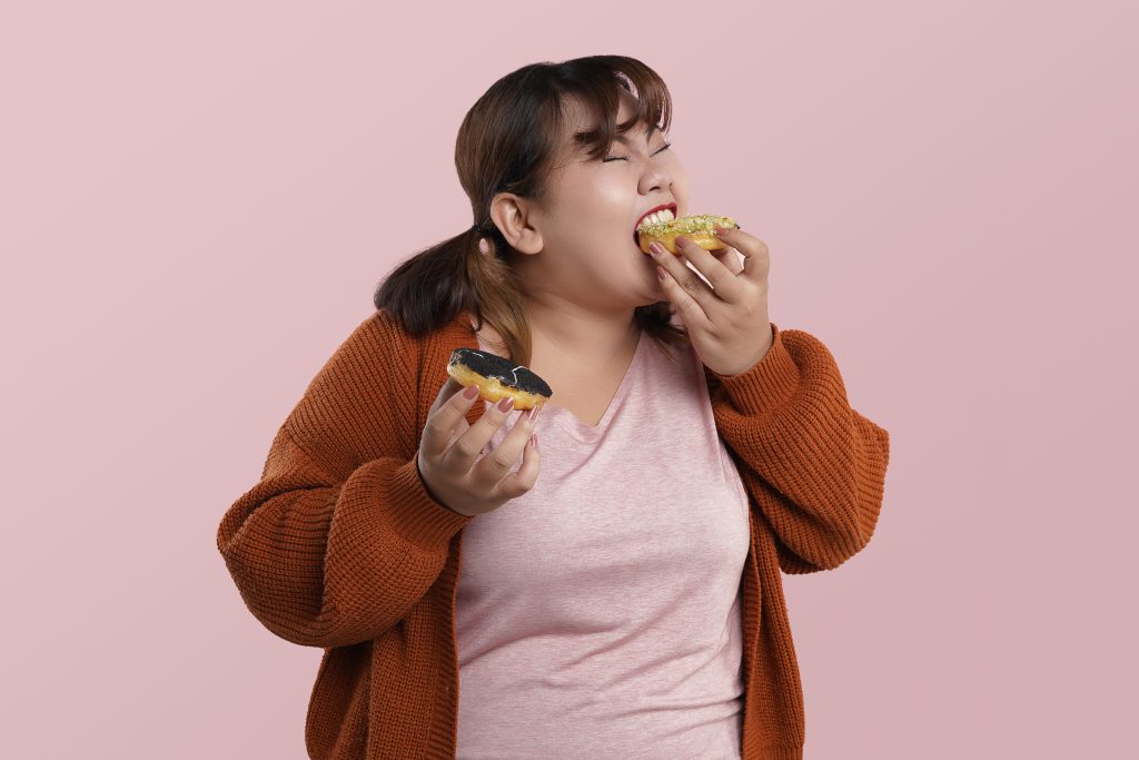 woman eating