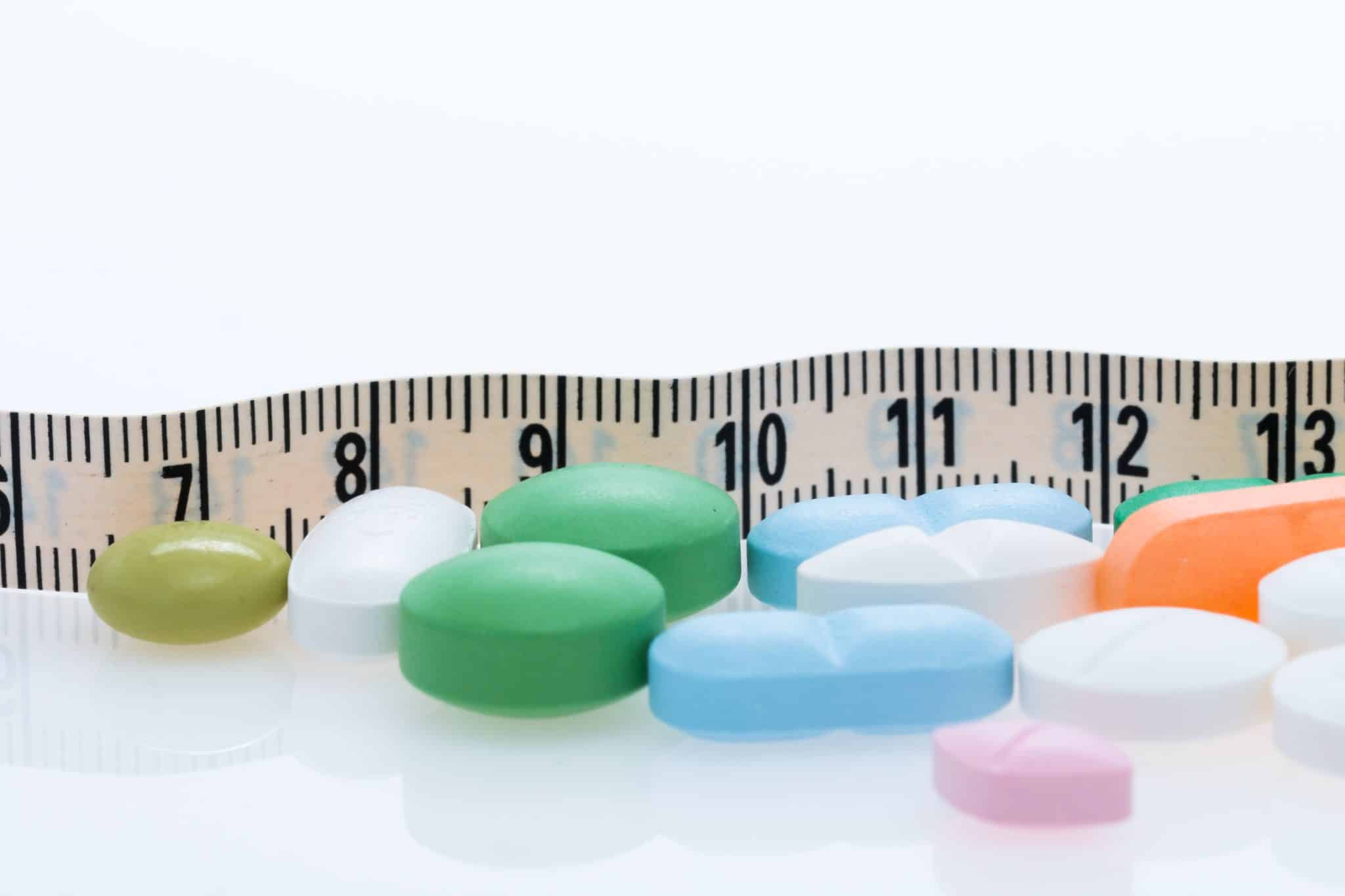 Tape measure and Pills