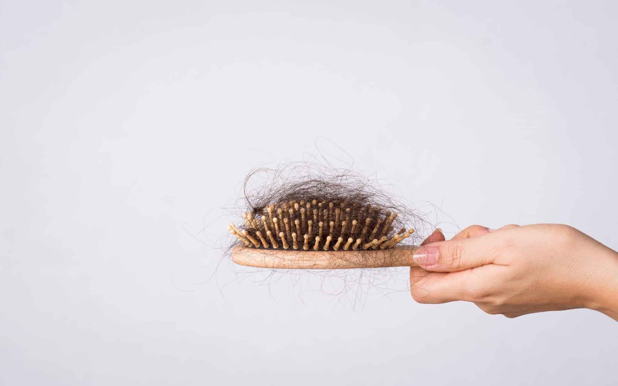 woman holding comb