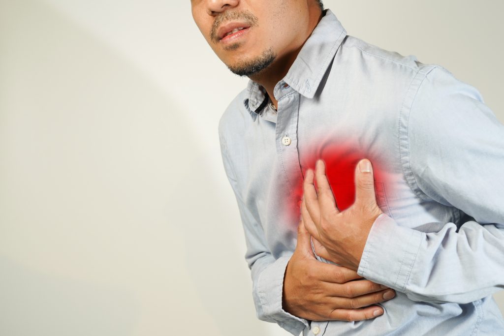 heartburn holding chest
