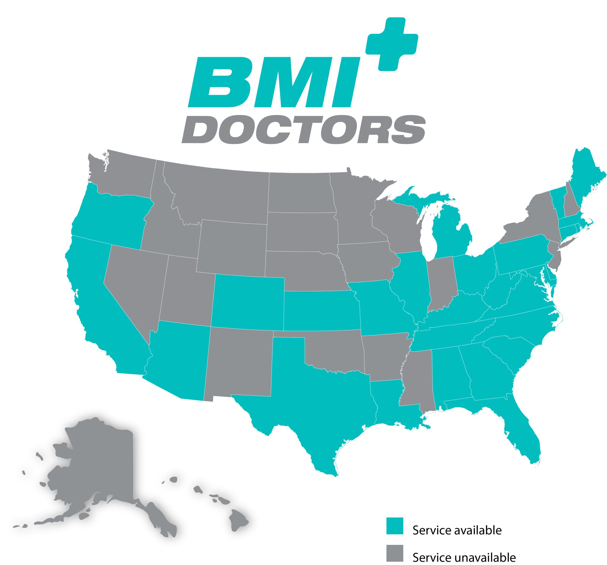 BMI Doctors Semaglutide Program Map