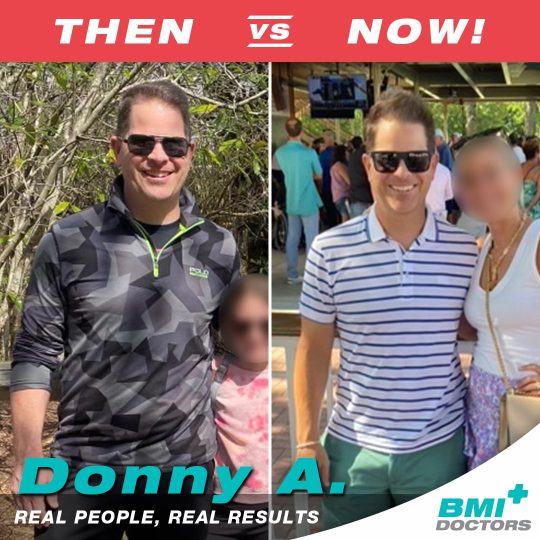 Donny Before and After Semaglutide from BMI Doctors